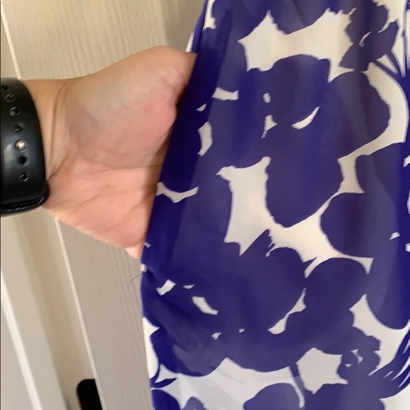 Women’s GAP Blue/White Sheer Dress, Size M - Picture 5 of 9